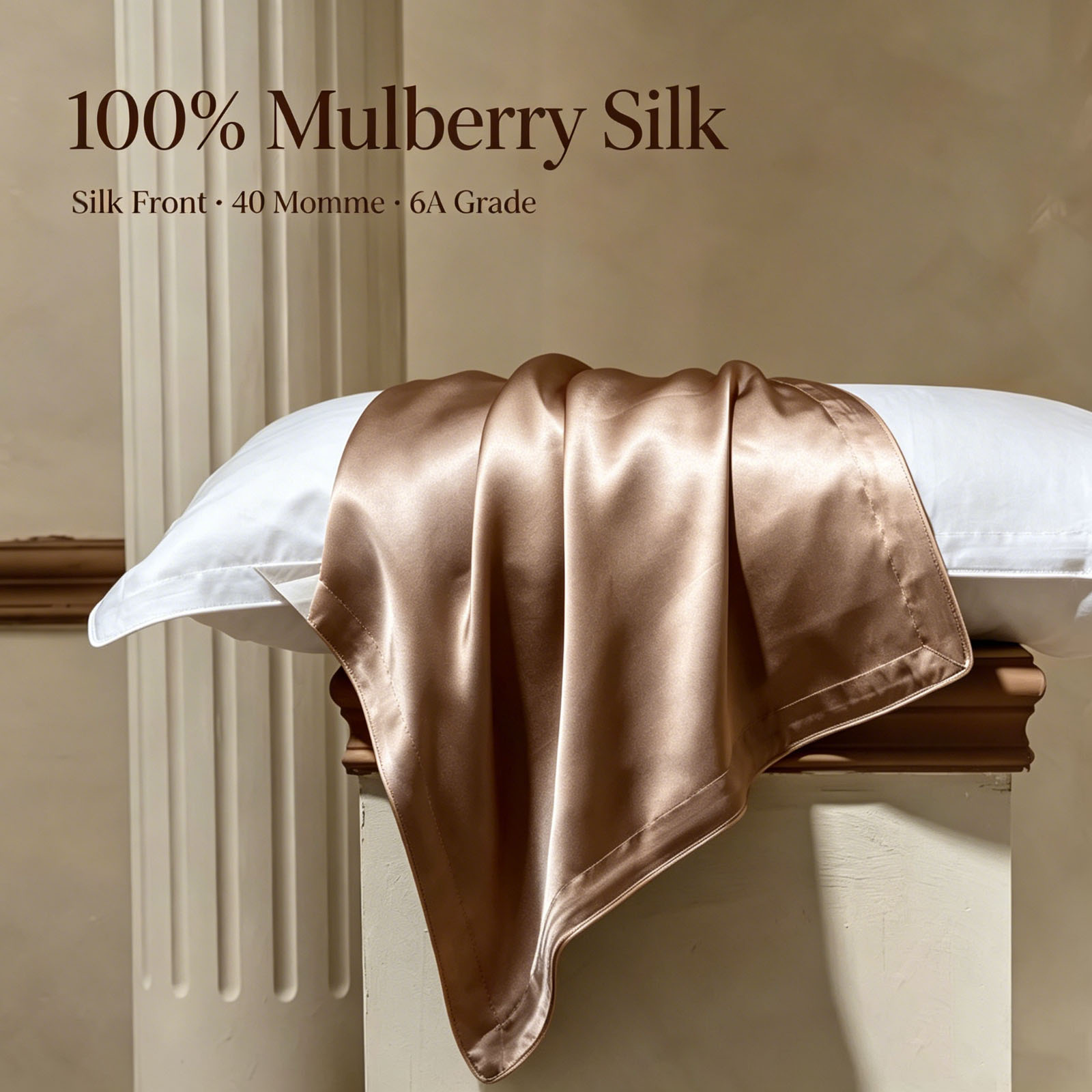 Luxury Skincare Moisturizer - 2 Pcs Silk Pillowcase Queen Size